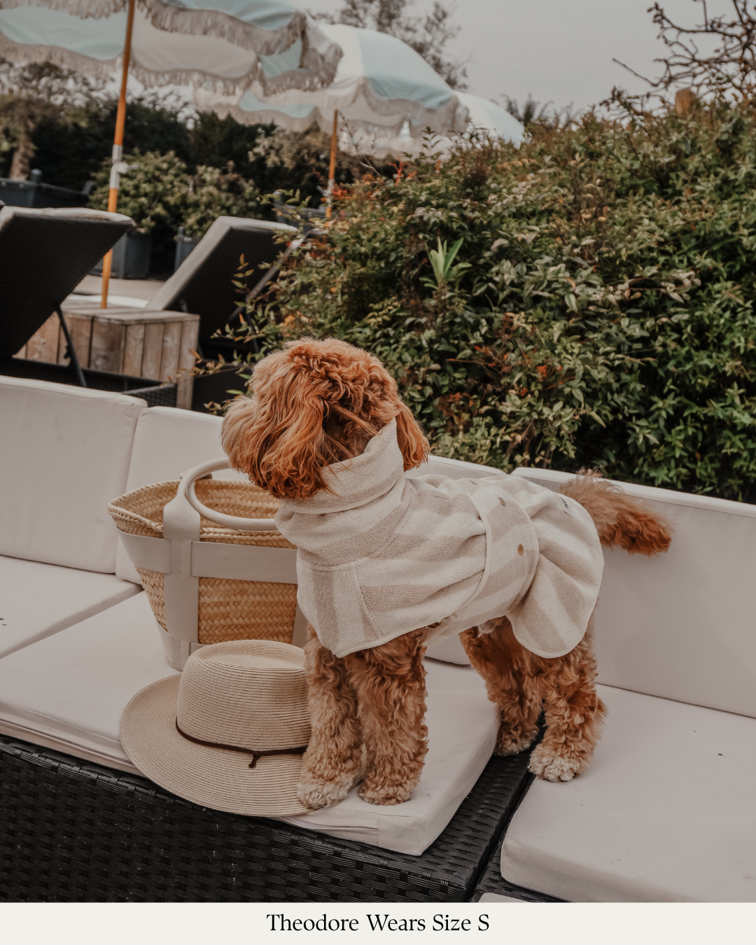 Hazelnut Stripe | The Cosy Cloak Drying Robe
