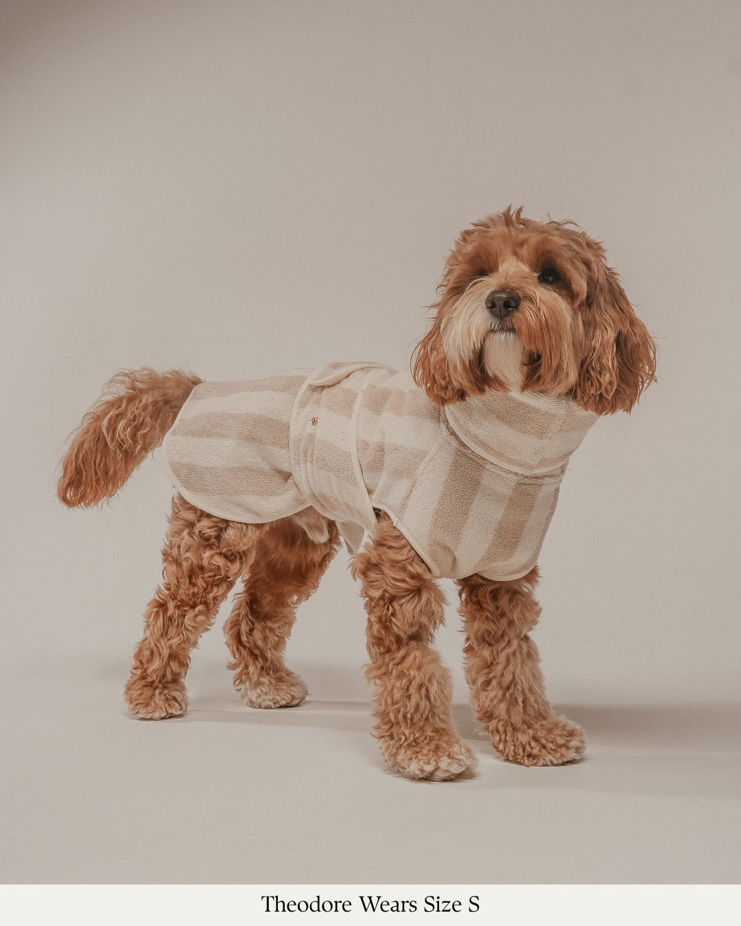 Hazelnut Stripe | The Cosy Cloak Drying Robe