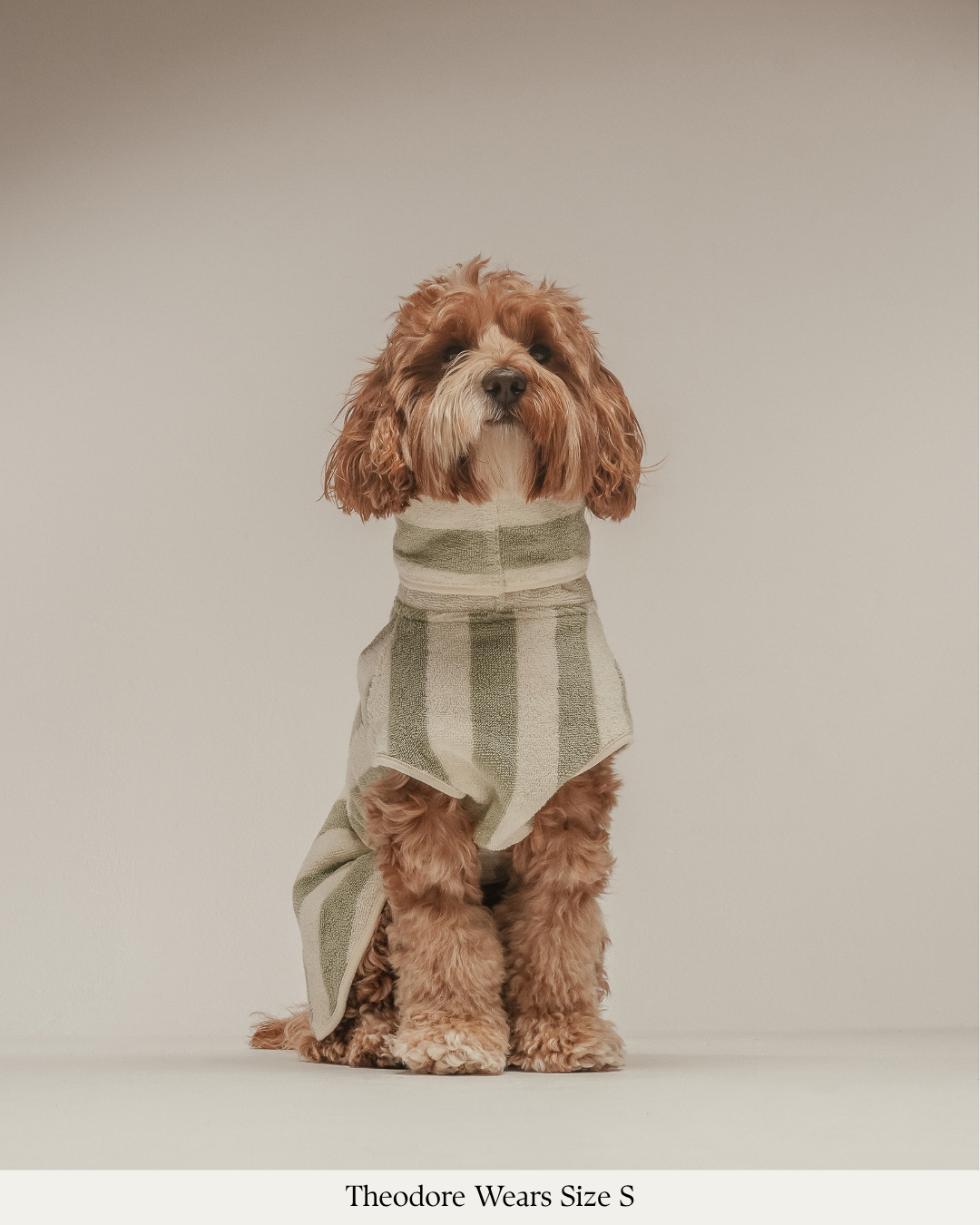 Matcha Stripe | The Cosy Cloak Drying Robe