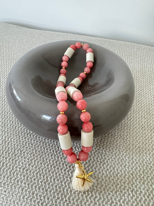 EM Ceramic Necklace 'Cherry Blossom'