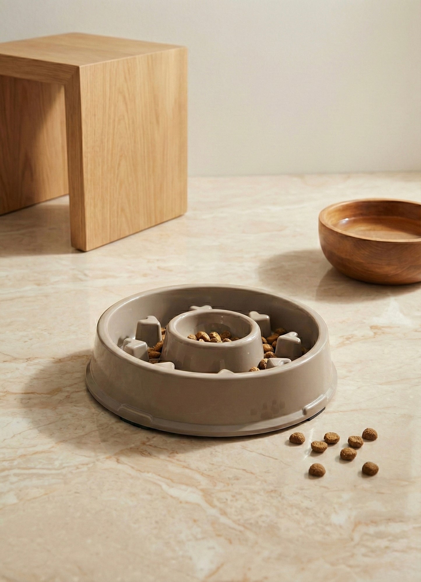 Heart Shaped Slow Feeder Bowl