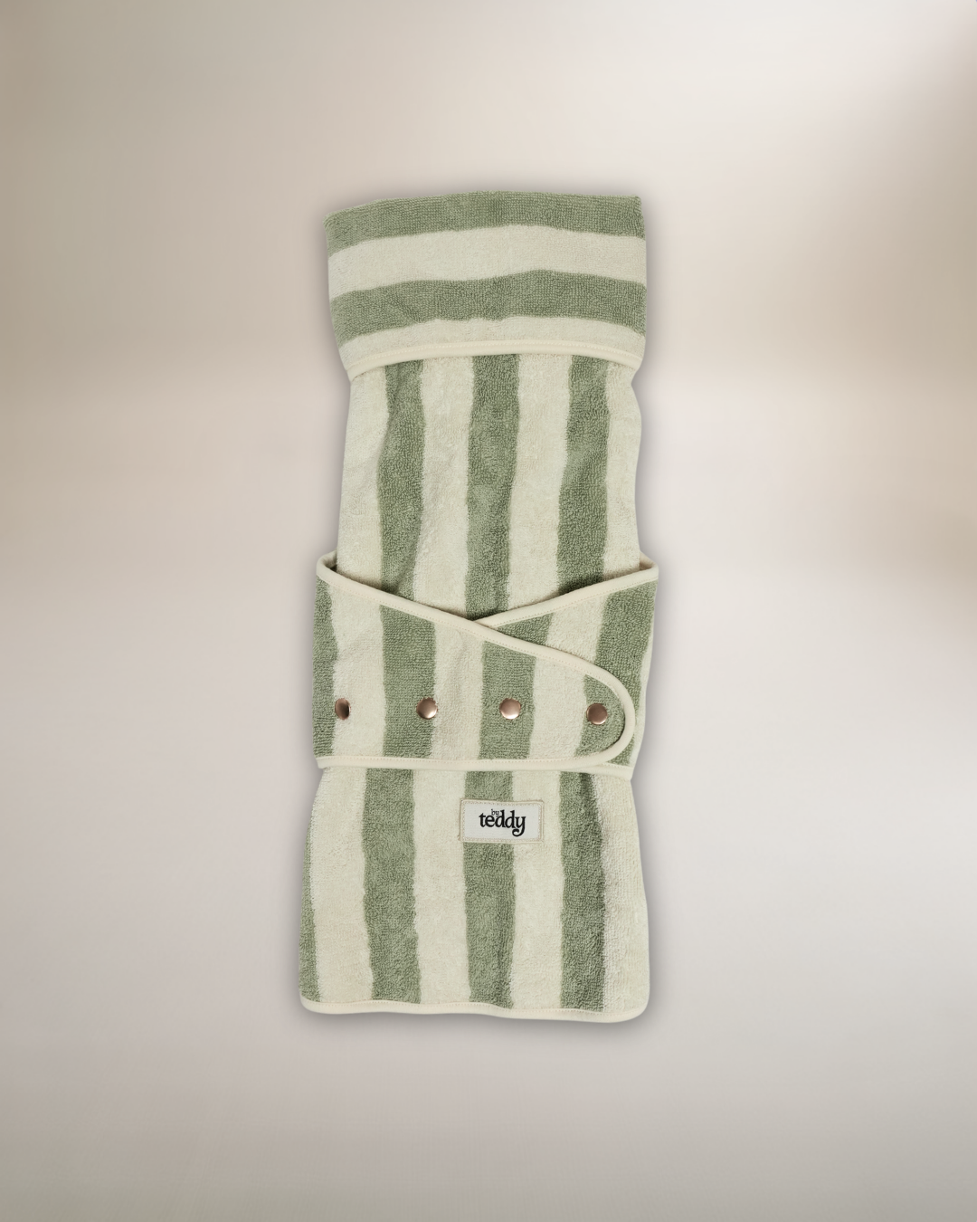 Matcha Stripe | The Cosy Cloak Drying Robe